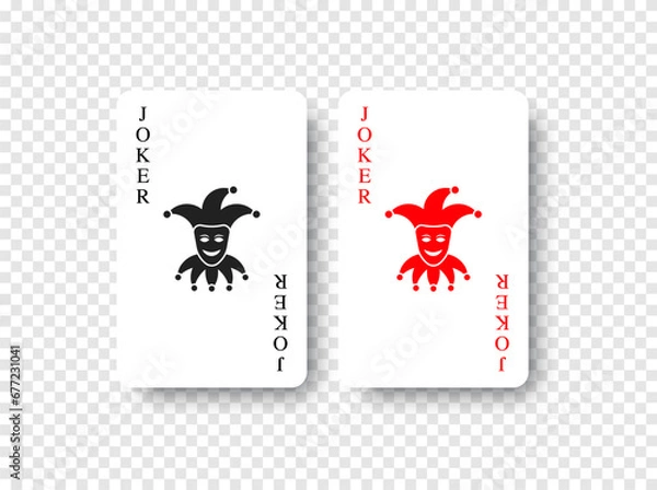 Obraz Joker playing cards. Vector EPS 10