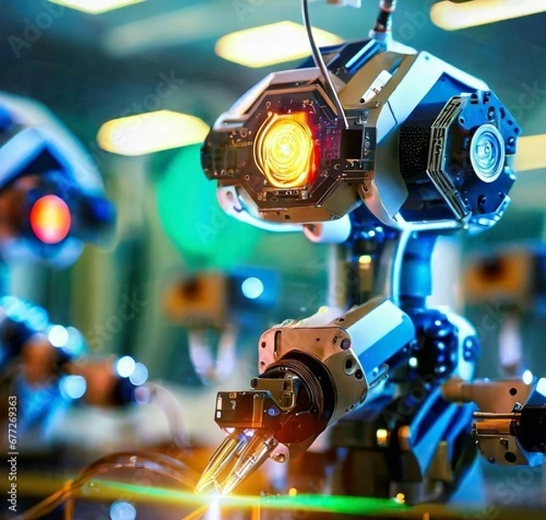 Fototapeta Artificial intelligence robot 
