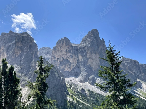 Fototapeta landscape in the dolomites, Italy