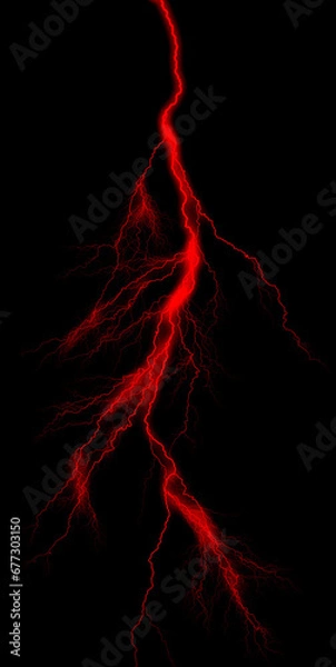 Obraz lightning over black