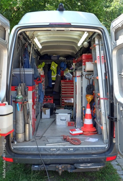 Obraz Samochód warsztatowy