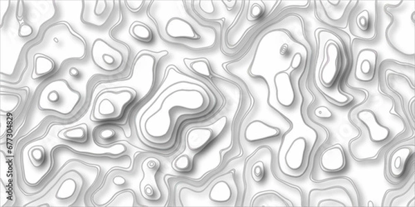 Fototapeta Topographic map in contour line light topographic topo contour map and ocean topographic line map with curvy wave isolines vector and Topographic map background concept.