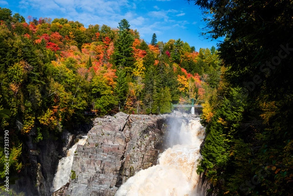 Obraz Fall foliage at Saint Anne canyon in Quebec