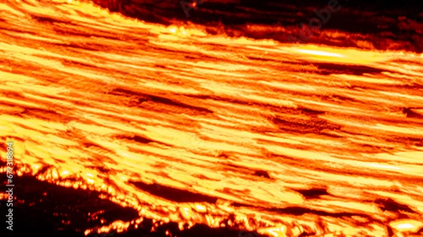 Obraz Fast Moving Lava River