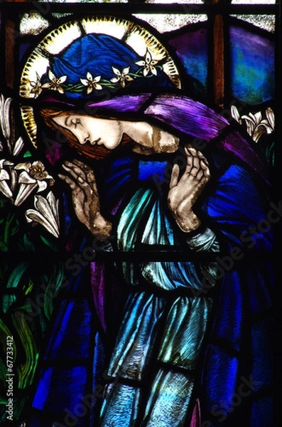 Obraz St. Mary in stained glass