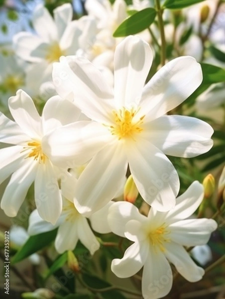 Obraz white jasmine flower