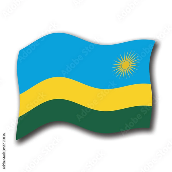 Obraz Bandiera Ruanda