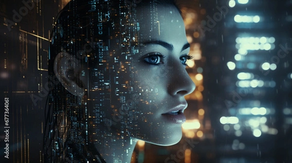 Fototapeta Human Evolution in the Digital Age