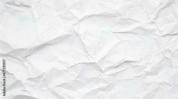 Obraz white crumpled paper background texture