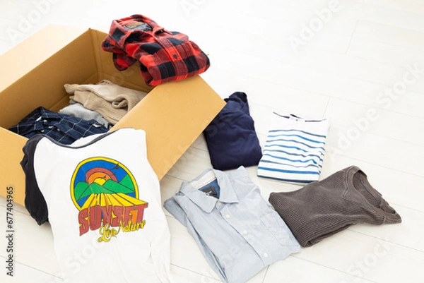 Fototapeta 衣類の整理
