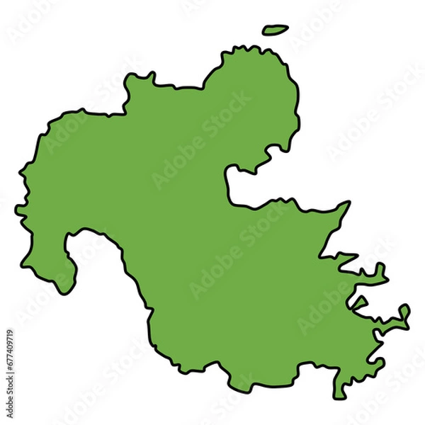 Obraz ラフな大分県