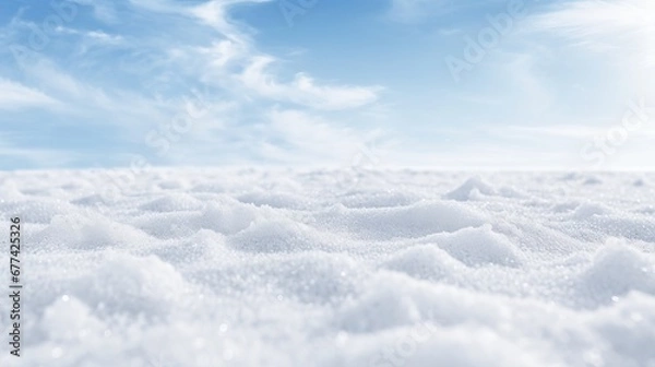 Obraz 晴れた空と地平線まで広がる塩田
