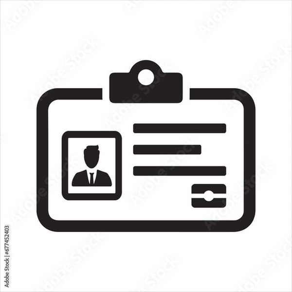 Obraz Identity card icon