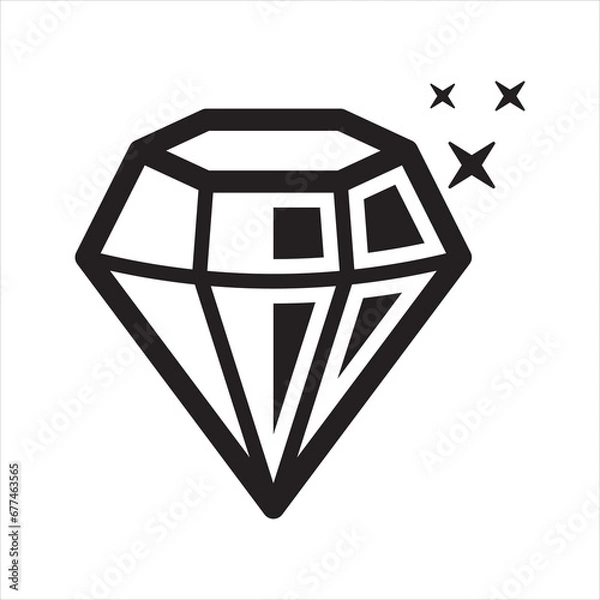 Fototapeta Diamond Icon