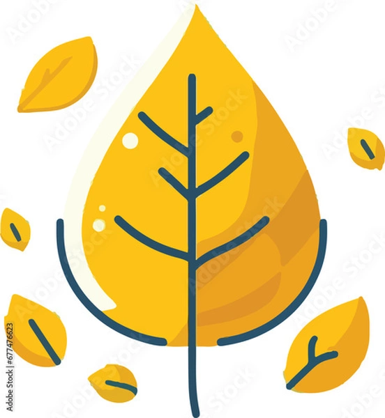 Fototapeta illustration of an leaf