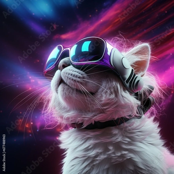 Obraz cat in the night