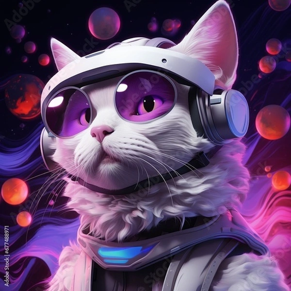 Obraz cat in the night