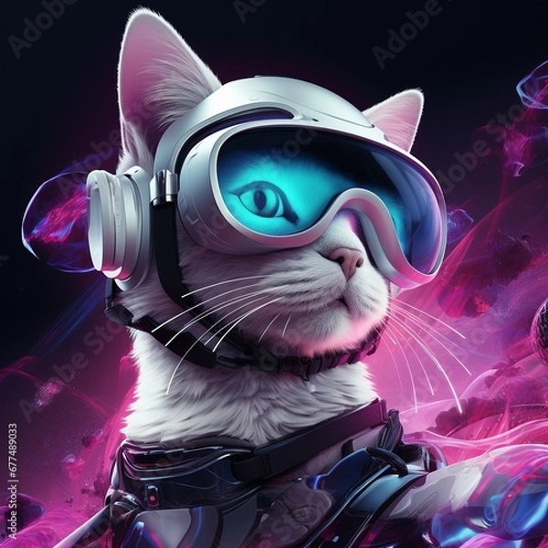 Obraz cat in the night