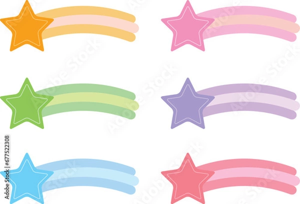 Obraz 流れ星のタイトルバーセット