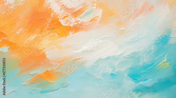 Fototapeta Close up view of abstract rough colorful multicolored background