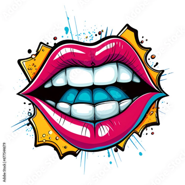 Fototapeta lips | generative AI