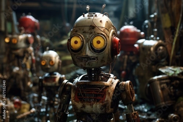 Fototapeta Robot Junkyard