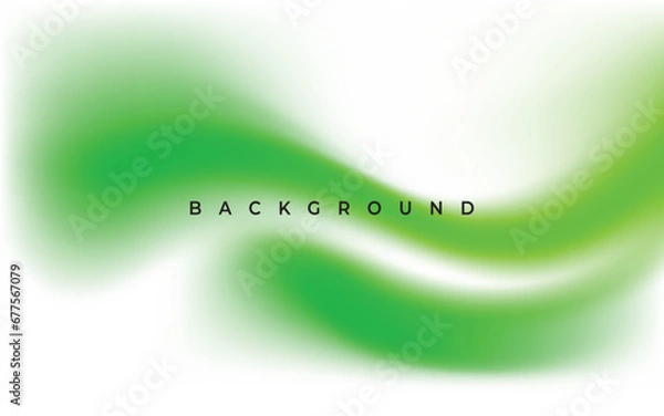 Fototapeta abstract green swoosh wavy background vector