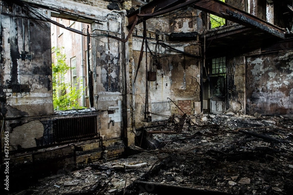 Obraz old abandoned building