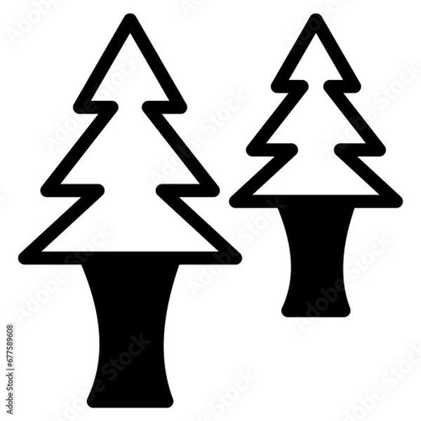 Fototapeta forest dualtone