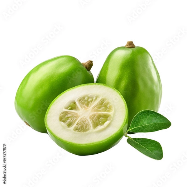 Fototapeta Feijoa isolated on transparent background