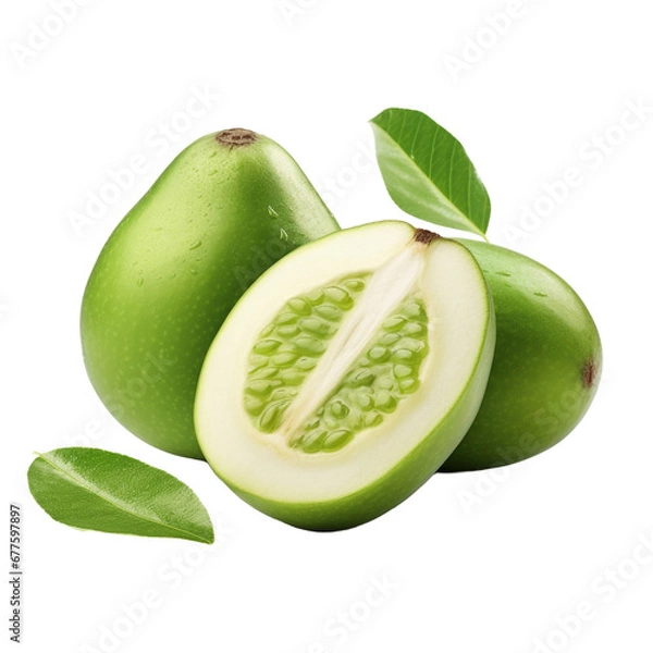 Fototapeta Feijoa isolated on transparent background
