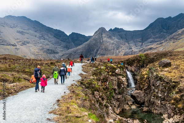 Obraz Fairy pools view, Scotland, Isle of Skye