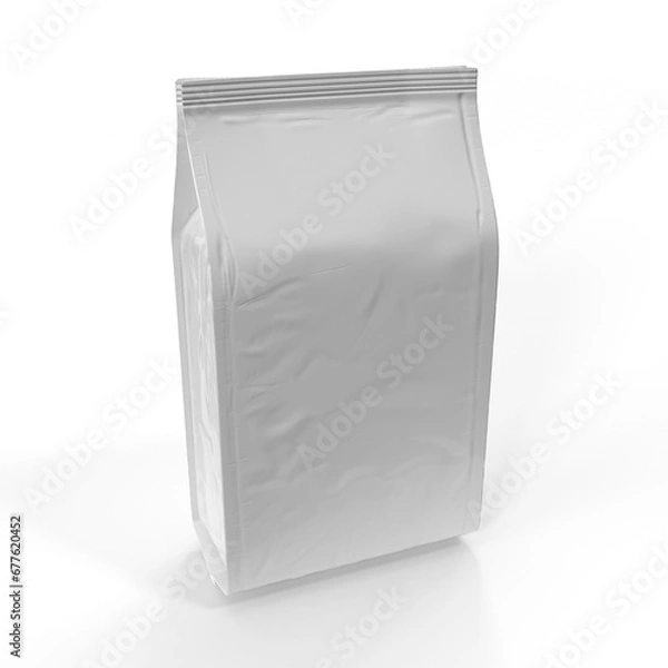 Fototapeta Package Mockup For Coffee or Candy. 3d render illustration