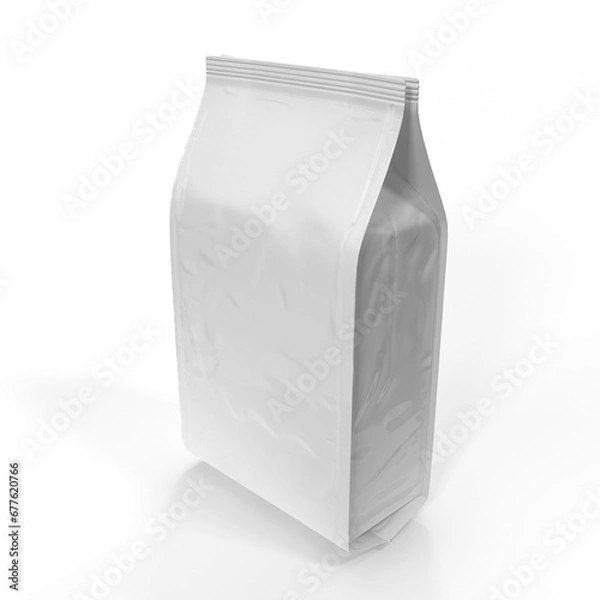 Fototapeta Package Mockup For Coffee or Candy. 3d render illustration