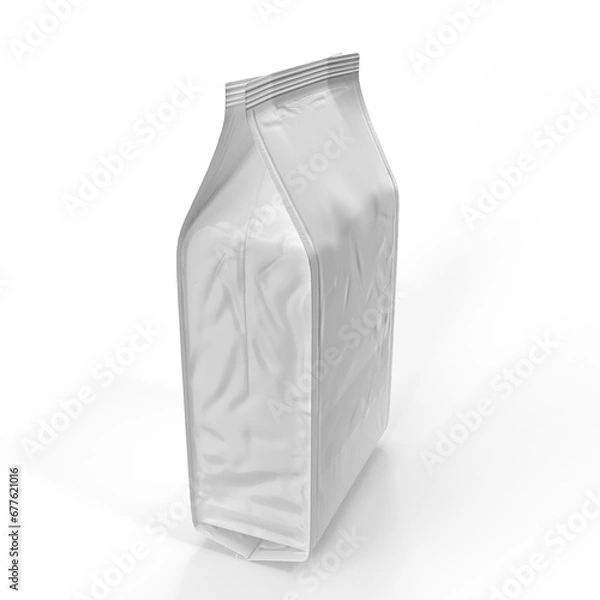 Fototapeta Package Mockup For Coffee or Candy. 3d render illustration