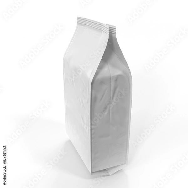 Fototapeta Package Mockup For Coffee or Candy. 3d render illustration