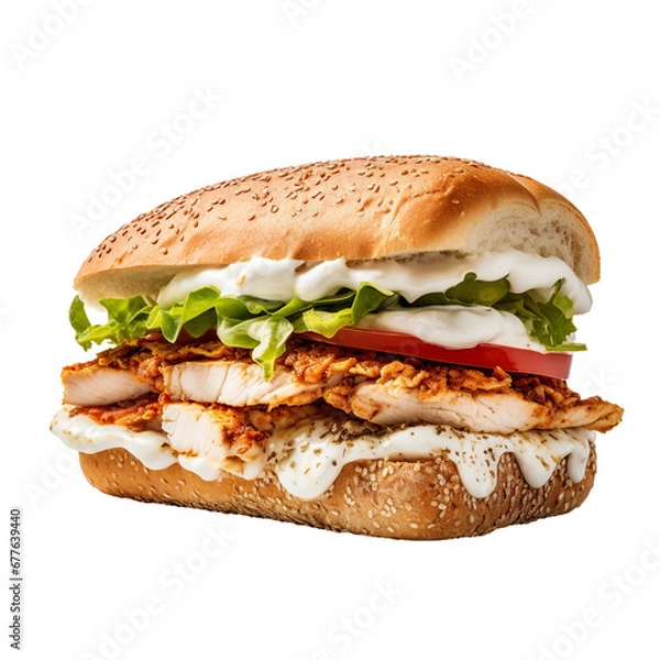 Obraz Tortas, transparent background, isolated image, generative AI