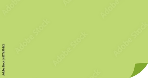 Obraz めくれる黄緑の背景　アイキャッチ画像　テキストスペース