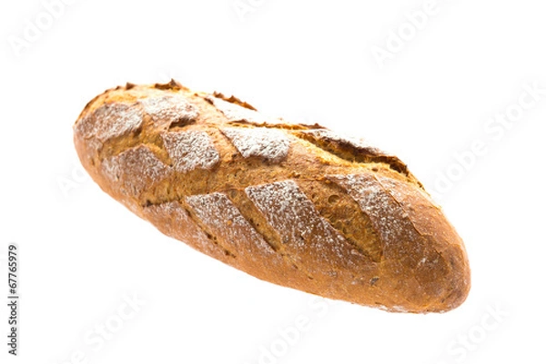 Fototapeta Bread isolated on white