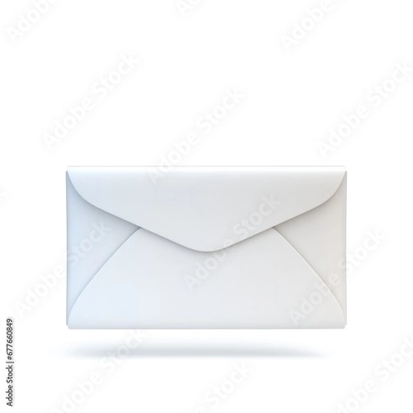 Fototapeta Closed envelope mail sign 3D