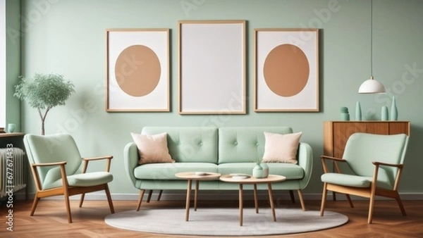 Fototapeta living room interior