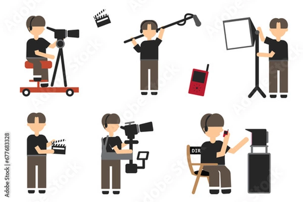 Obraz Film Industry Crew Set