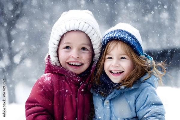 Obraz child in winter