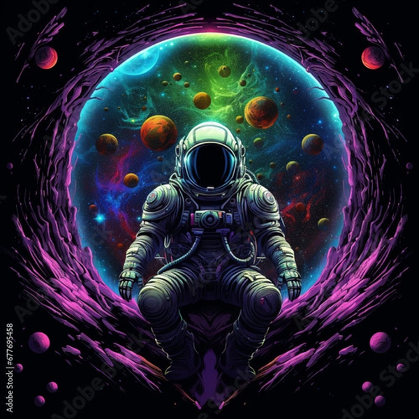 Fototapeta astronaut in space