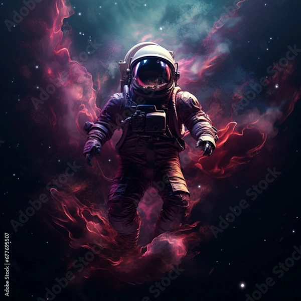 Fototapeta astronaut in space