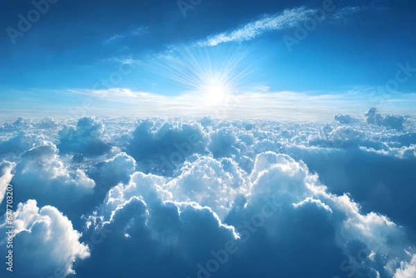 Fototapeta clouds over the sky