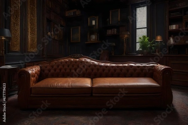 Fototapeta a sofa with a hidden compartment or storage space