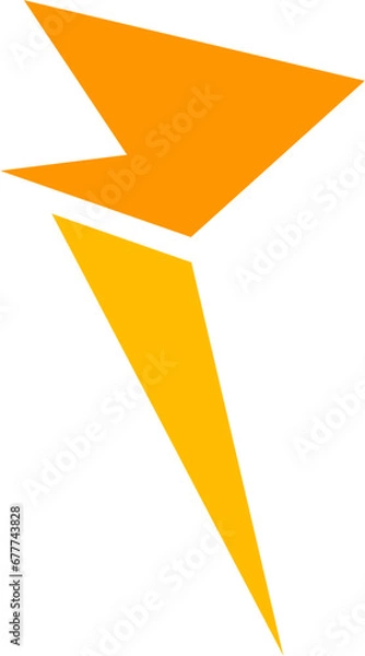 Fototapeta Lightning Illustration Design Isolated Vector