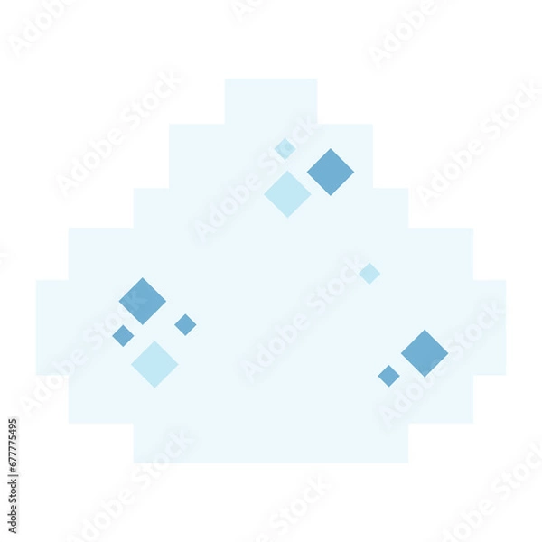 Obraz nature winter pixel art