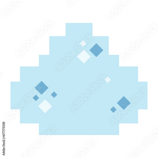 Obraz nature winter pixel art